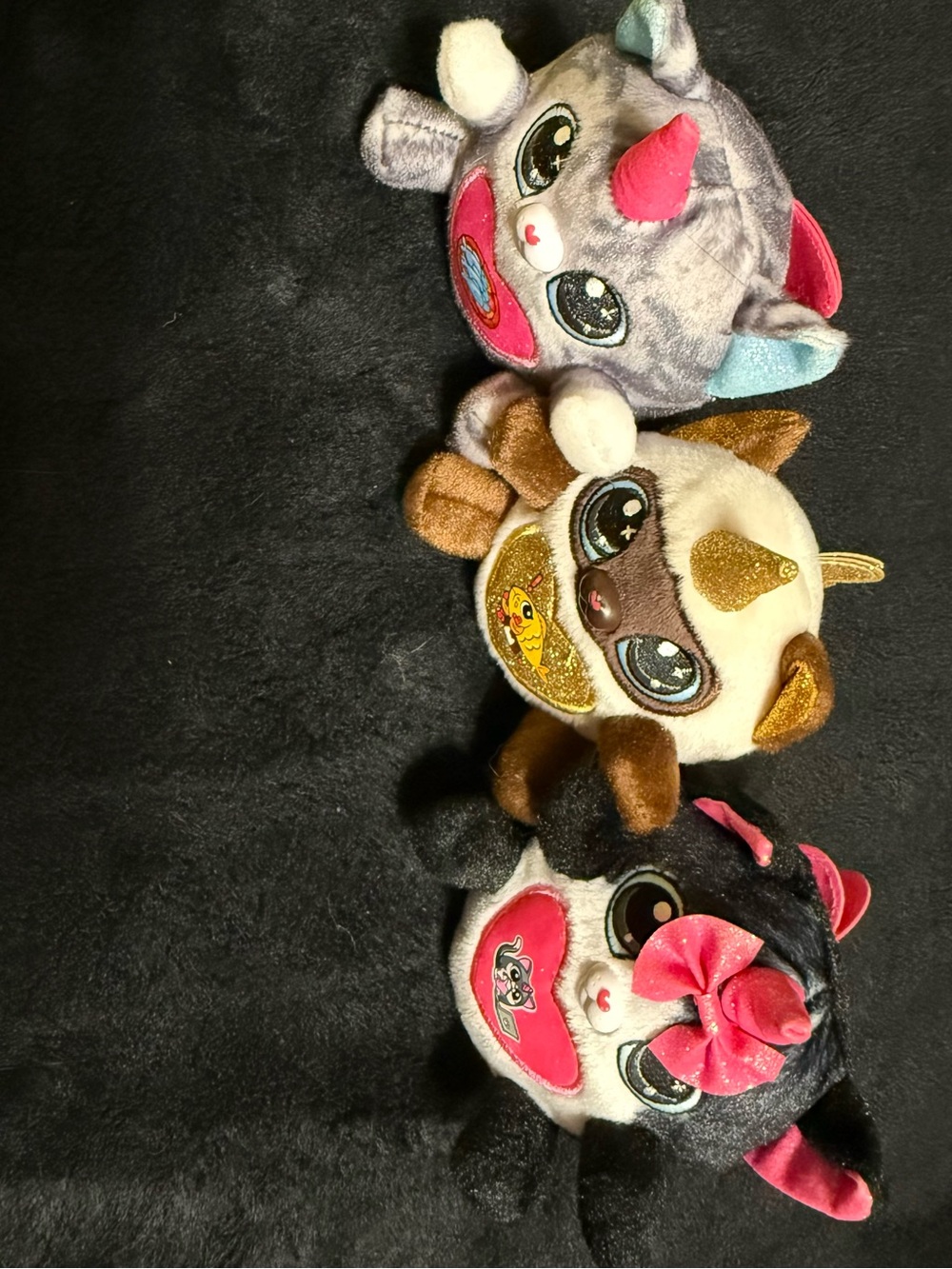 💞4/$35- ZURU Rainbocorns Mini Plush Lot Unicorn Fantasy Cats Set of 3